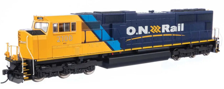 WalthersMainline 21013  HO EMD SD75I, Ontario Northland #2100 (blue, yellow, black) (DCC/Sound)