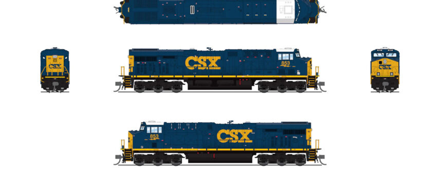 Broadway Limited Imports 8635 N EMD GE ES44AC, CSX YN3 Paint #853