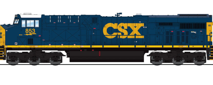 Broadway Limited Imports 8635 N EMD GE ES44AC, CSX YN3 Paint #853