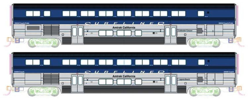 Kato 106-9002  N Amtrak Pacific Surfliner 4 Car Add-on Set
