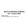 Micro Trains 00112020 (1956)   Multi-purpose Screws (00 x 90 x 5/16") 24 ea