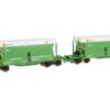 B-models 90.226  HO 2 piece set:  innofreight RockTainer ORE, DB Cargo - Voestalpine Green