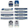 Kato 106-9010  N Amtrak SC-44 & Amtrak Pacific Surfliner 4 Unit Base N Amtrak SC-44 & Amtrak Pacific Surfliner 8 Unit Set