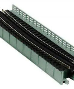 Kato 20472  N Single Track Curved Deck Girder Bridge 19" 481mm Radius, 15 Degrees (grey)