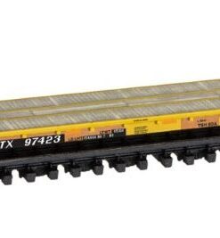Micro Trains 13400031  N 60' Wood Deck Modern Flatcar, TTX (HTTX) #97423
