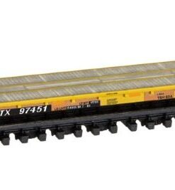 Micro Trains 13400032  N 60' Wood Deck Modern Flatcar, TTX (HTTX) #97451