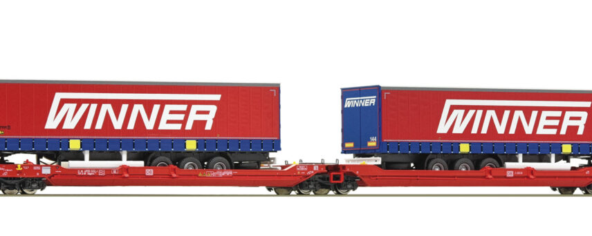 Roco 75887  Articulated double pocket wagon T3000e, DB AG