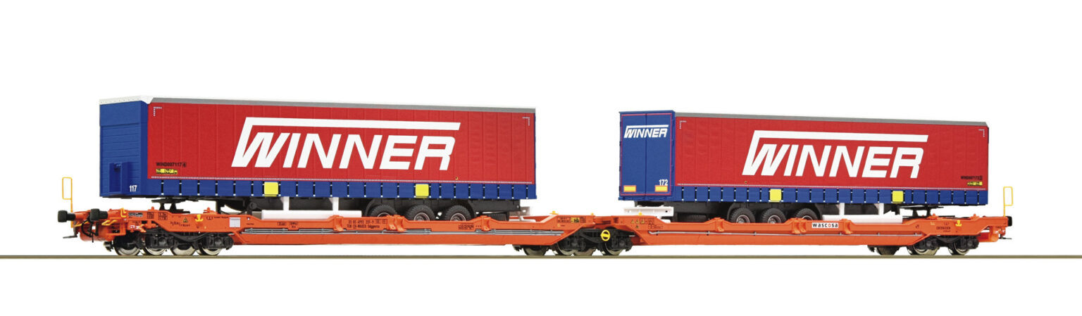 Roco 75889  Articulated double pocket wagon T3000e, DB AG