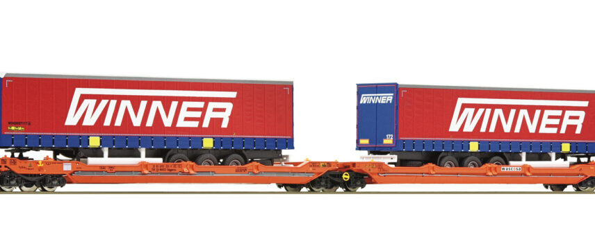 Roco 75889  Articulated double pocket wagon T3000e, DB AG