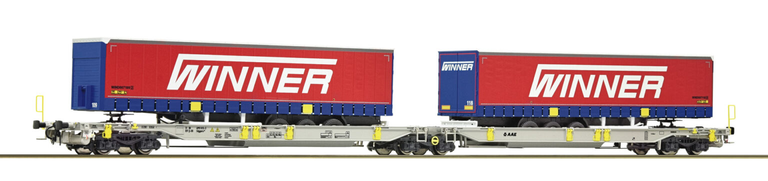 Roco 75891  Articulated double pocket wagon, AAE