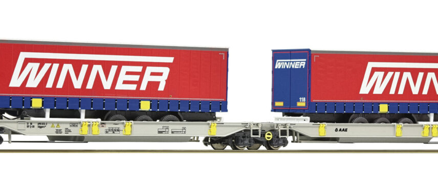 Roco 75891  Articulated double pocket wagon, AAE