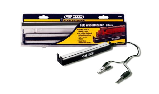 Woodland Scenics TT4560  Roto Wheel Cleaner™ - N Scale Tidy Track® Rail and Wheel Maintenance