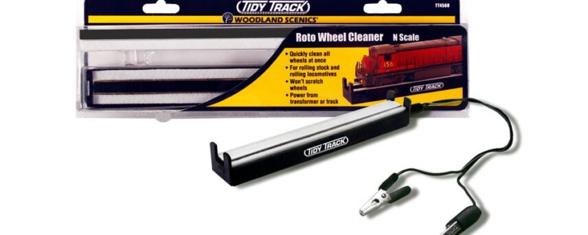 Woodland Scenics TT4560  Roto Wheel Cleaner™ - N Scale Tidy Track® Rail and Wheel Maintenance