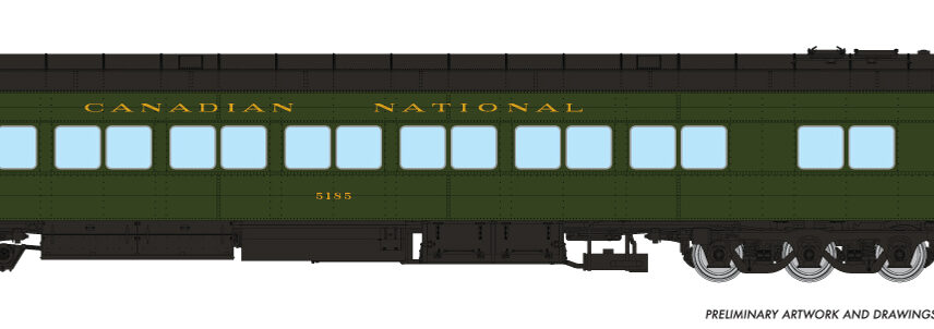 Rapido Trains 125001  HO Balloon Top Coach, CNR - Green Scheme #5185