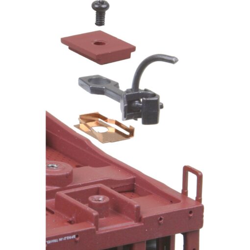 Kadee #5 HO Scale (No.5®) Metal Couplers with Gearboxes - Medium (9/32") Centerset Shank