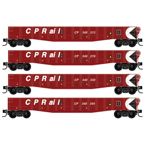 Micro Trains 98300239  N 4-Pack 50' Gondolas, CP Rail