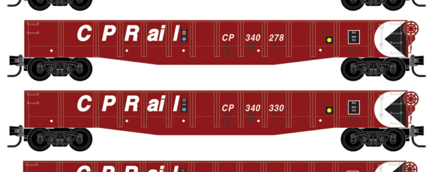 Micro Trains 98300239  N 4-Pack 50' Gondolas, CP Rail