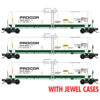 Micro Trains 98300234  N 3-Pack 53' General Service Tank Cars, Procor