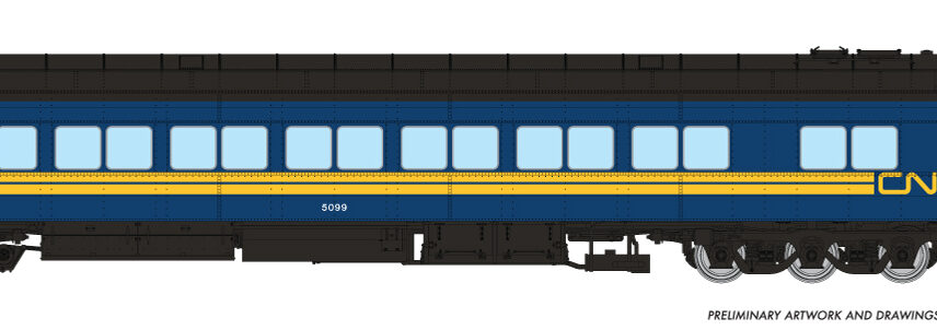 Rapido Trains 125026  HO Balloon Top Coach, CN - Northern Alberta #5099