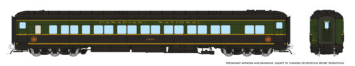 Rapido Trains 125005  HO Balloon Top Coach, CNR - 1954 Scheme #5183