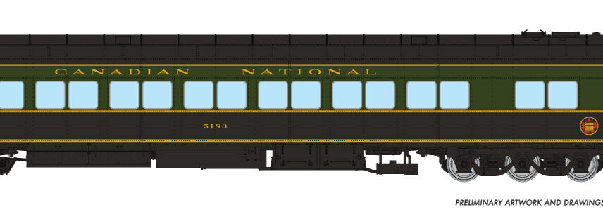 Rapido Trains 125005  HO Balloon Top Coach, CNR - 1954 Scheme #5183