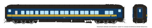 Rapido Trains 125019  HO Balloon Top Coach, VIA Rail Canada #5181