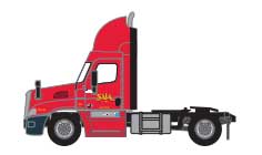 Trainworx 42592-02  N Freightliner Cascadia Raised-Roof 2-Axle Semi Tractor, Saia #2