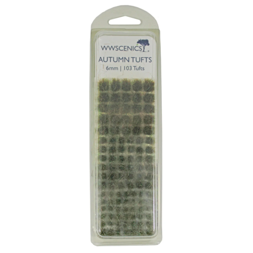 WWScenics W3T-AU6   6mm Autumn Self-Adhesive Static Grass Tufts x103