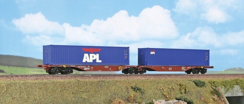 ACME 40252  Container Wagon Type Sggmrss ’90, Touax