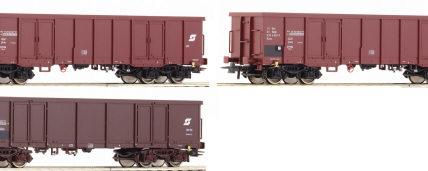 Roco 66096  Set #1 : 3 piece gondolas, ÖBB