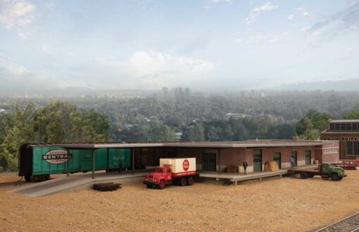 Walthers Cornerstone 4065   HO Mid-Century Modern Freight Station