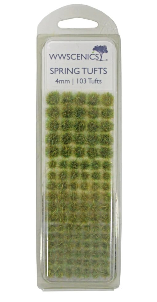 WWScenics W3T-SU4   4mm Summer Self-Adhesive Static Grass Tufts x103