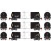 Athearn 16410  HO 16,000 Gallon Clay Tank, IPBX #17783, 17800, 17849 (3 Pack)