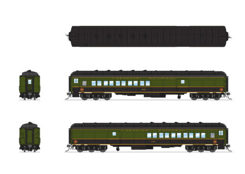 Broadway Limited Imports 9116   HO Coach-Baggage Combine, CNR #7167