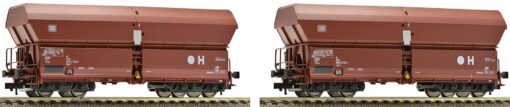 Fleischmann 552314  HO 2-piece set high capacity self unloading hopper wagon, DB