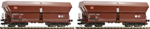 Fleischmann 552315  HO 2-piece set high capacity self unloading hopper wagon, DB AG