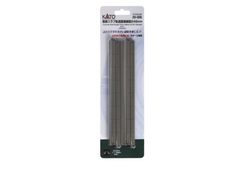 Kato 20006  N Straight Double Concrete Slab Track Unitrack 9-3/4" 24.8cm [2 pcs]