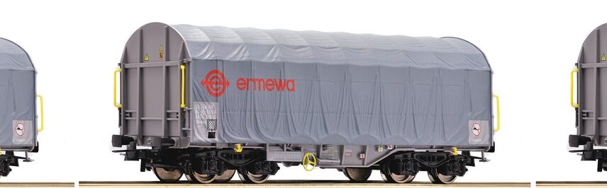 Roco 67155  3-piece set: Sliding tarpaulin wagons of the NL-Ermewa