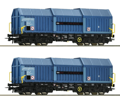 Roco 67135  2 piece set telescopic hood wagons, RAILLOGIX