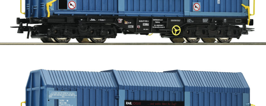 Roco 67135  2 piece set telescopic hood wagons, RAILLOGIX