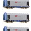 Roco 67155  3-piece set: Sliding tarpaulin wagons, ÖBB
