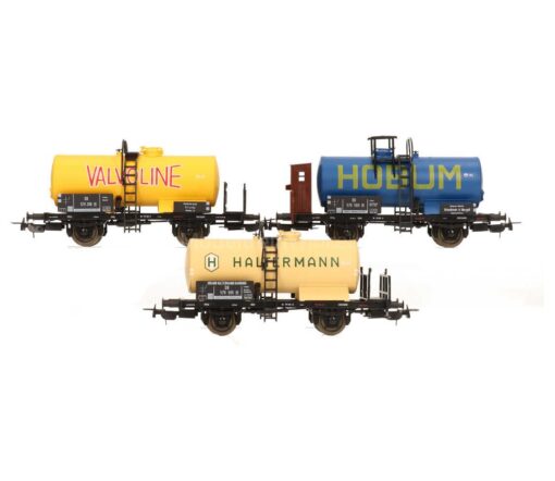 Sachsen Modelle / Tillig 14108  HO 3-Pack tank cars, DB