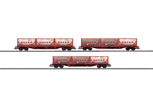 Trix 24361  HO 3-pcs Container Car Set, DB AG