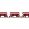 Trix 24523  HO 3-pcs Dump Wagons with hinged roof, FS
